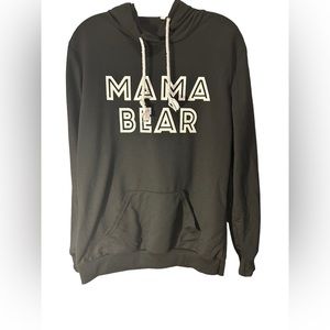 Mama bear Womens Hoodie Black size Large